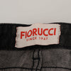 Fiorucci Black Cotton Low Waist Skinny Women Casual Jeans