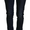 Acht Blue Cotton Low Waist Slim Fit Women Casual Jeans