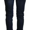 Acht Blue Cotton Low Waist Slim Fit Women Casual Jeans