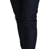 Acht Blue Cotton Low Waist Slim Fit Women Casual Jeans