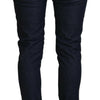 Acht Blue Cotton Low Waist Slim Fit Women Casual Jeans