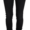 Acht Black Cotton Slim Fit Women Casual Denim Jeans