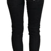 Acht Black Cotton Slim Fit Women Casual Denim Jeans