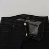 Acht Black Cotton Slim Fit Women Casual Denim Jeans