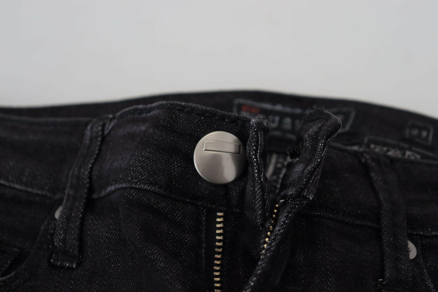 Acht Black Cotton Slim Fit Women Casual Denim Jeans