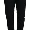 CYCLE Black Cotton Baggy High Waist Women Pants