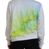 Versace Jeans White Graphic Print Long Sleeves Sweater
