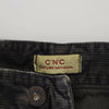 Costume National Gray Cotton Corduroy Men Casual Jeans