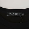 Dolce &amp; Gabbana – Schwarzes Sneek-T-Shirt aus Baumwolle mit kurzen Ärmeln