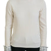 Pull à col roulé en laine mélangée ivoire Dolce &amp; Gabbana