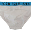 Dsquared² White Icon Logo Cotton Stretch Men Brief Underwear