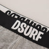 Dsquared² Gray DSURF Logo Cotton Stretch Men Brief Underwear
