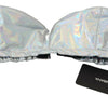 Dolce &amp; Gabbana – Bustier-BH-Oberteil mit holografischem Effekt in Silber