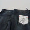 Acht Blue Washed Low Waist Slim Fit Cotton Denim Jeans