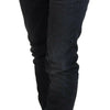 Acht Black Washed Low Waist Slim Fit Cotton Denim Jeans