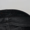 Acht Black Washed Low Waist Slim Fit Cotton Denim Jeans