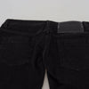 Acht Black Low Waist Slim Fit Cotton Denim Jeans