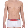 Bikkembergs White Cotton Men's Underwear Trunk Twin Pack