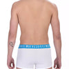 Bikkembergs White Cotton Men's Trunk Underwear