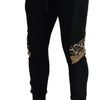 Pantalon de jogging noir élégant Dolce &amp; Gabbana pour l'homme moderne