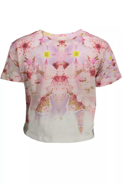 Desigual Pinke Baumwoll-Tops &amp; T-Shirts
