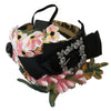 Dolce & Gabbana Multicolor Tiara Floral Crystal Bow Diadem Headband