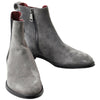 Dolce &amp; Gabbana Grau Leder Herren Stiefeletten Schuhe