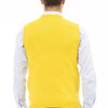 Gilet homme en viscose jaune Alpha Studio