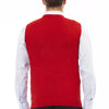 Alpha Studio Red Viscose Men Jacket