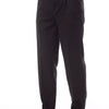 Pantalon homme en laine marron Alpha Studio