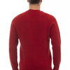 Pull en laine rouge pour homme Alpha Studio