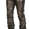 Dolce &amp; Gabbana Silberne Metallic-Stretchhose aus Nylon