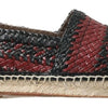 Dolce & Gabbana Black Bordeaux Buffalo Leather Espadrille Shoes