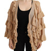 Cardigan ouvert à manches longues beige Aniye By Chic