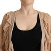 Cardigan ouvert à manches longues beige Aniye By Chic