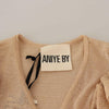 Cardigan ouvert à manches longues beige Aniye By Chic