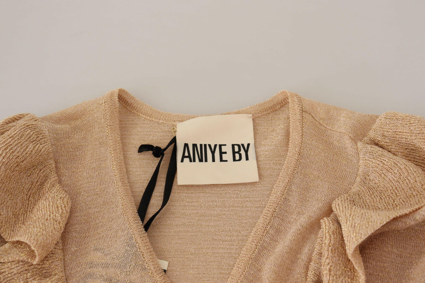 Cardigan ouvert à manches longues beige Aniye By Chic