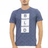 T-shirt homme en coton bleu tendance Baldinini