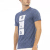 T-shirt homme en coton bleu tendance Baldinini