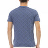 T-shirt homme en coton bleu tendance Baldinini