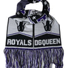 Dolce & Gabbana Multicolor Wool DG Queen Wrap Fringe Scarf