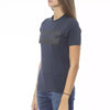 T-shirt femme en coton bleu tendance Baldinini