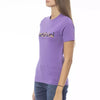 T-shirt femme en coton violet tendance Baldinini