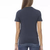 T-shirt femme en coton bleu tendance Baldinini