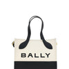 Bally White and Black Leather Mini Handbag