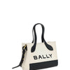 Bally White and Black Leather Mini Handbag
