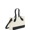 Bally White and Black Leather Mini Handbag