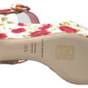 Dolce & Gabbana Multicolor floral print Wedges Floral Ankle Strap Sandals