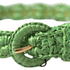 Ceinture élégante en viscose verte Dolce &amp; Gabbana avec boucle en métal