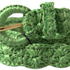 Ceinture élégante en viscose verte Dolce &amp; Gabbana avec boucle en métal